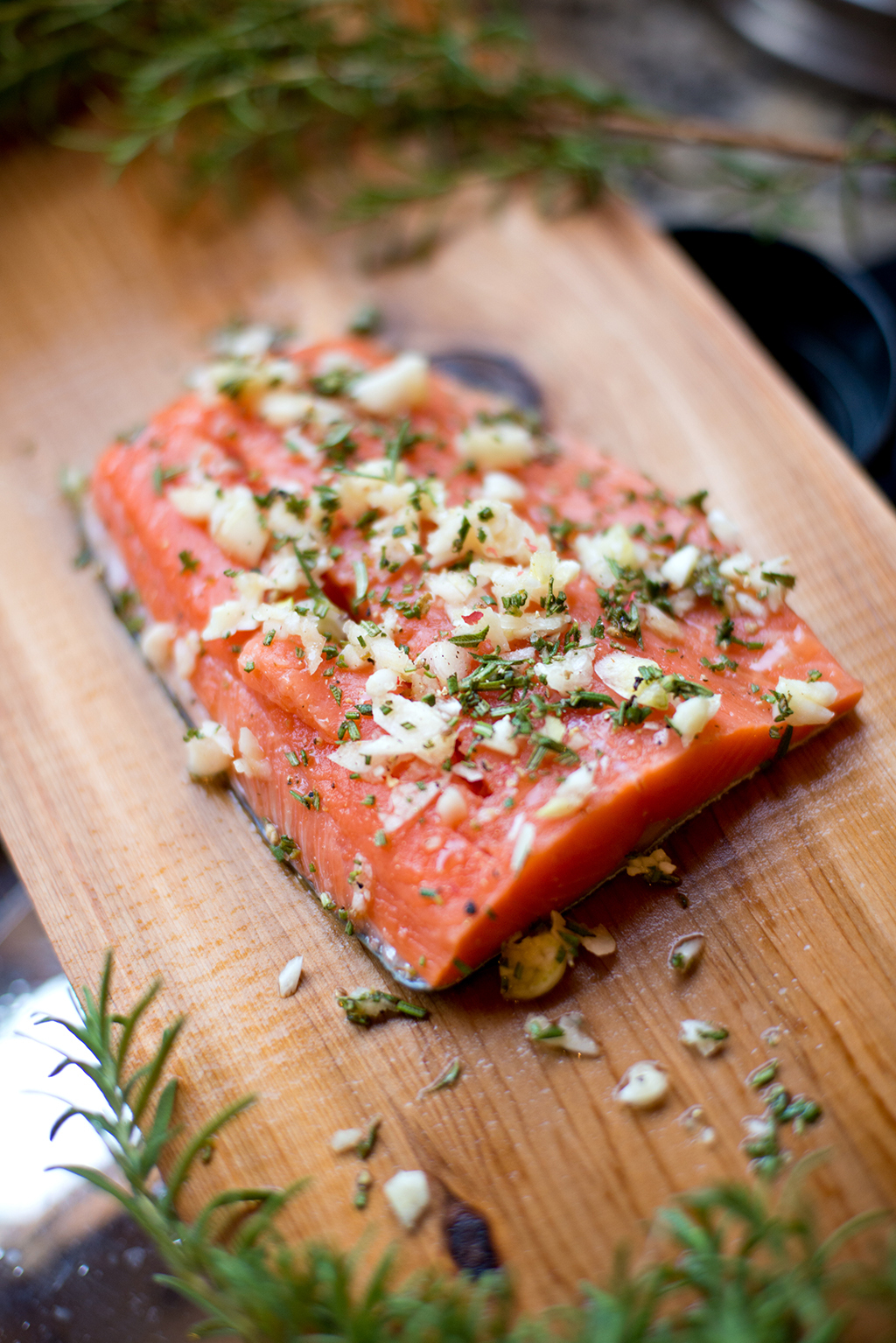 salmon, garlic, food combos