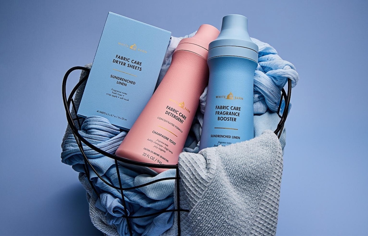 Bath & Body Works laundry products in a laundry basket