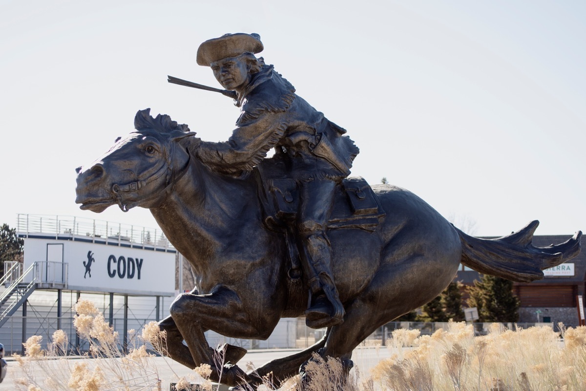 bill cody statue wyoming famous state statues