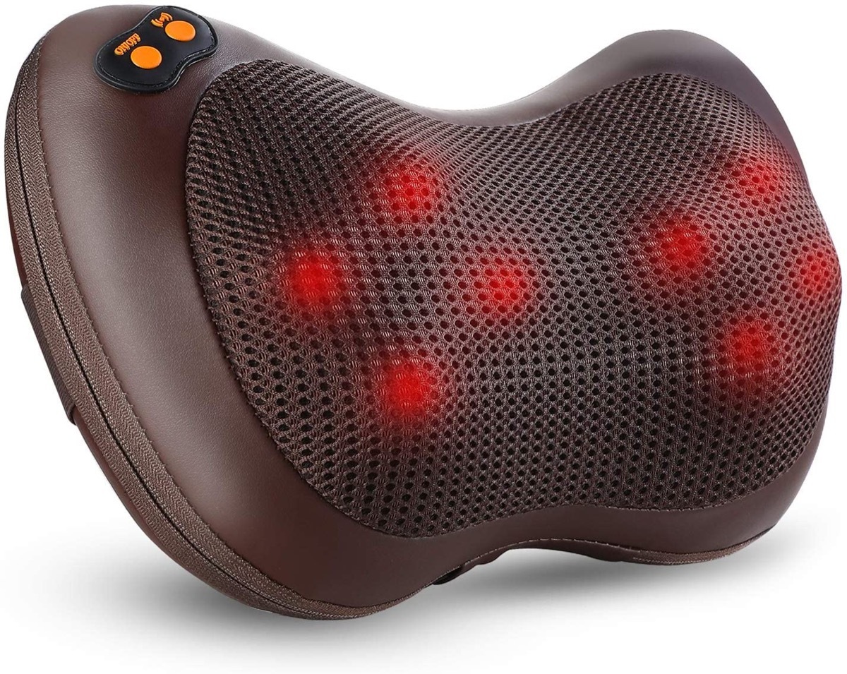 black shiatsu back massager
