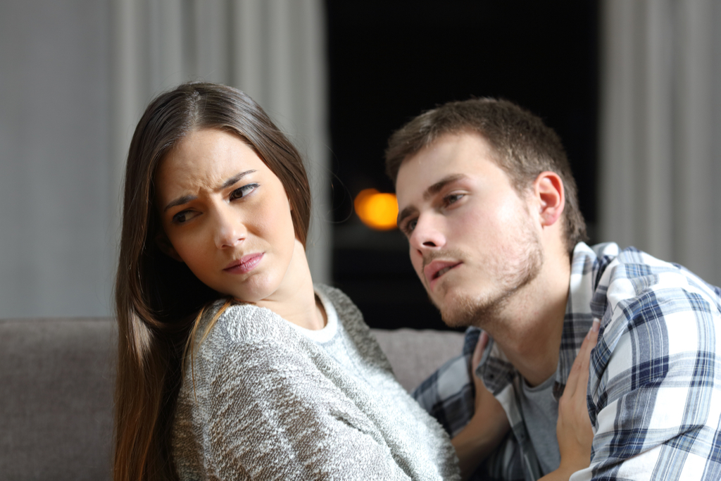 Woman Avoiding Affection Signs Your Partner Misses Her Ex