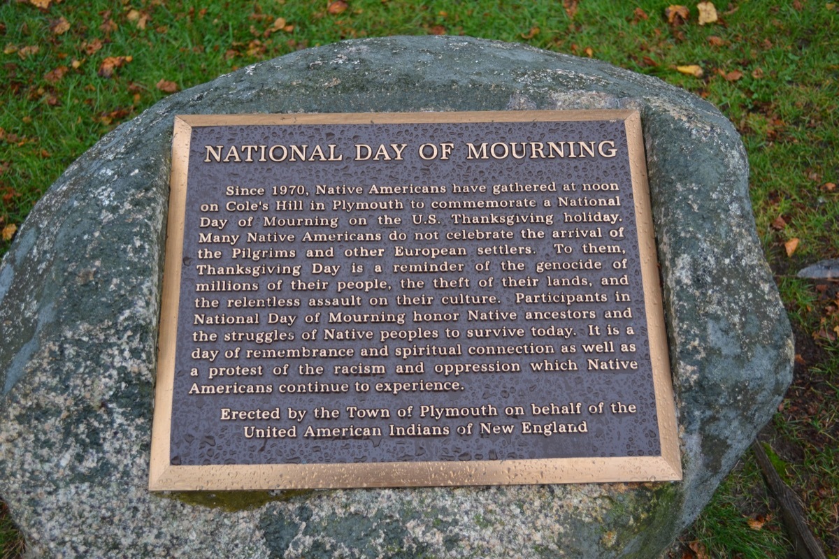 National Day of Mourning thanksgiving facts