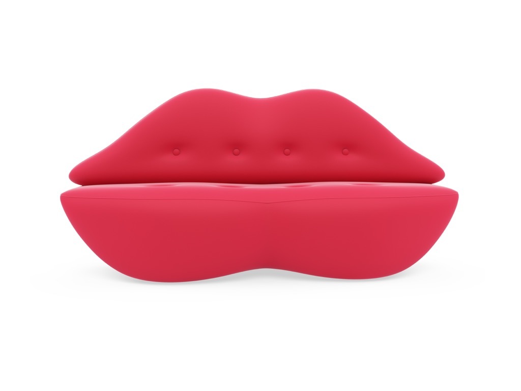 a lipstick couch