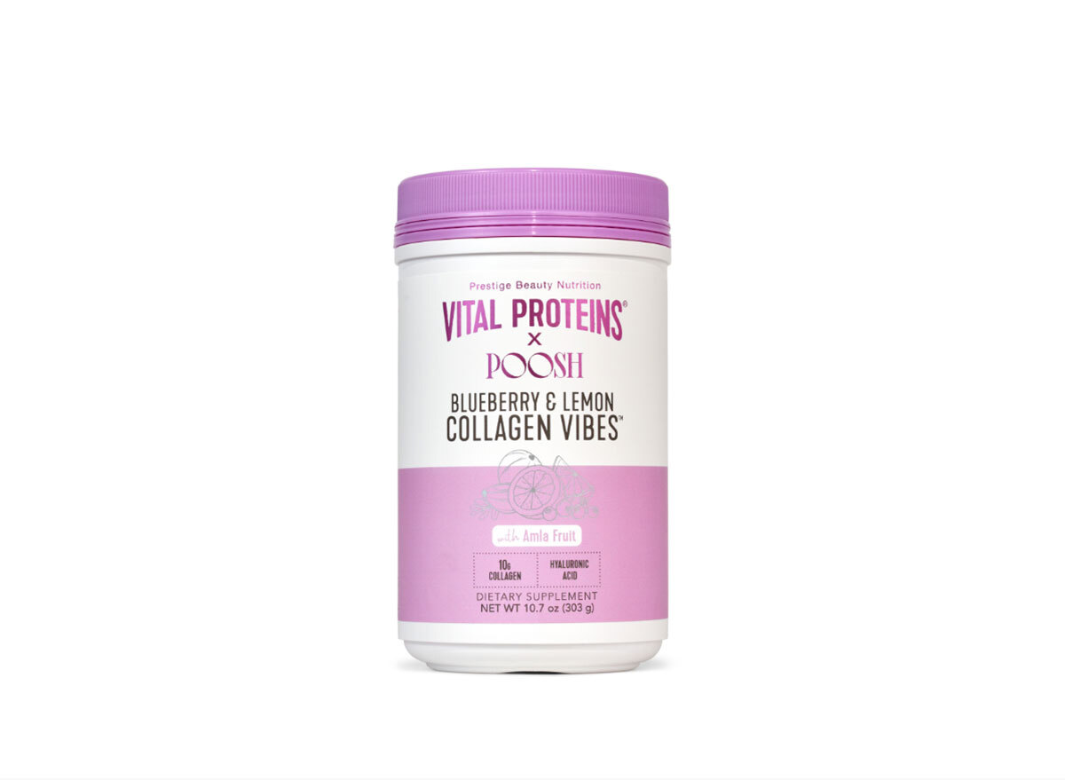 blueberry lemon collagen vibes bottle