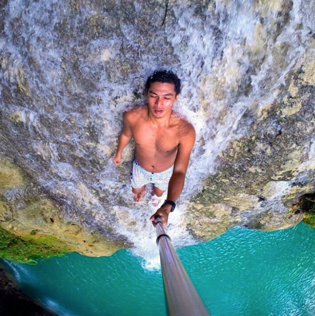 Plunging Over Waterfall Selfies