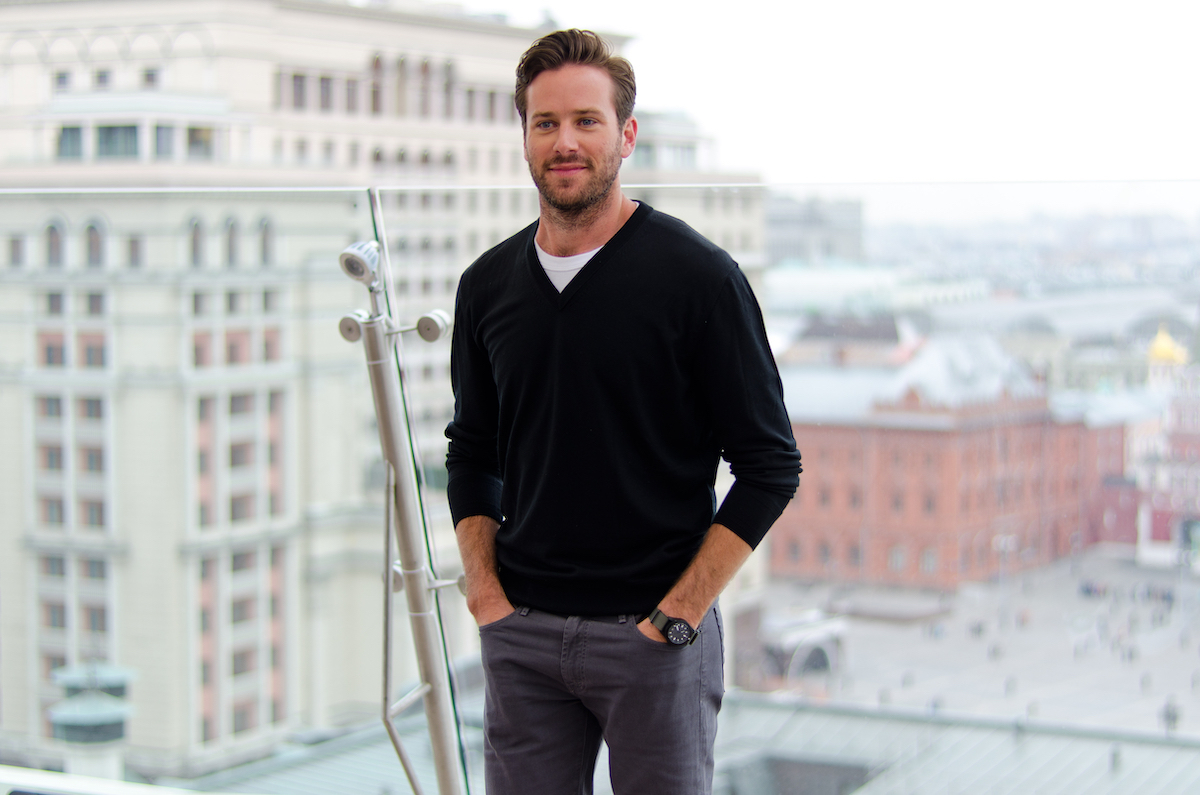 Armie Hammer is Moscow in 2017