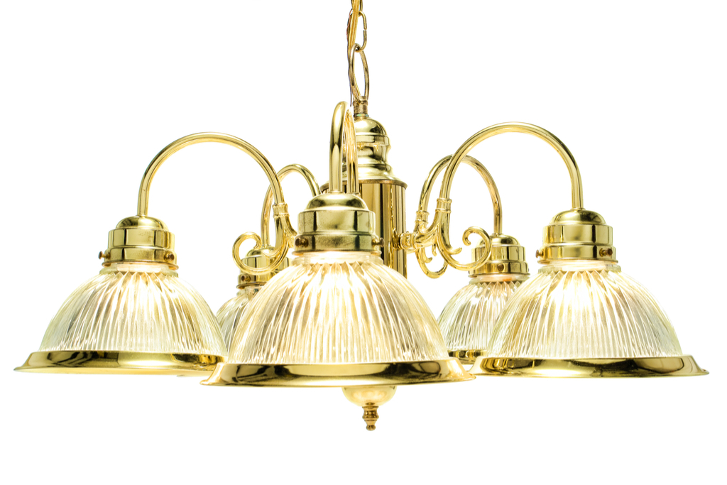 Brass Hanging Light 1990s Worst Home Decorating Trends