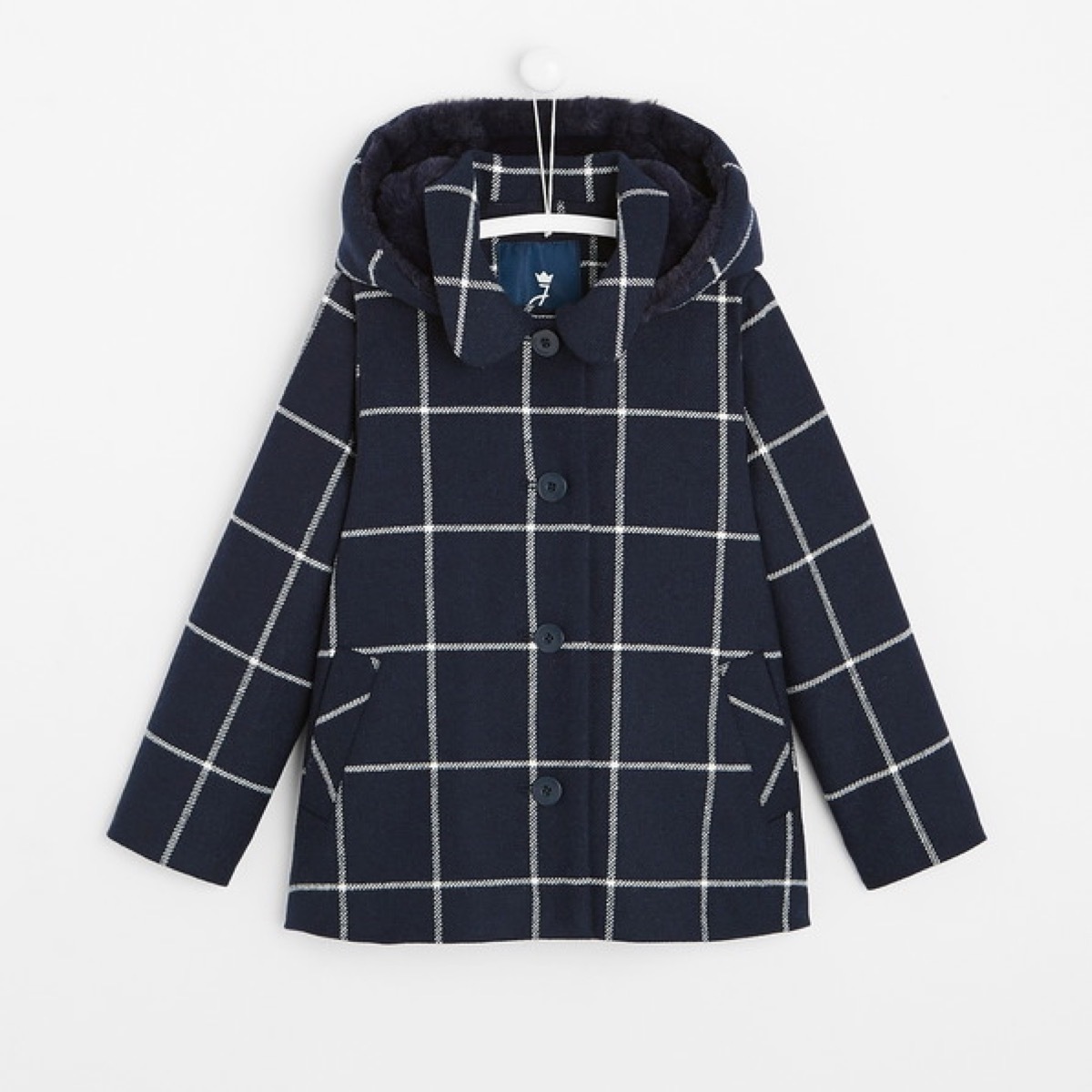 Jacadi checkered girl's coat