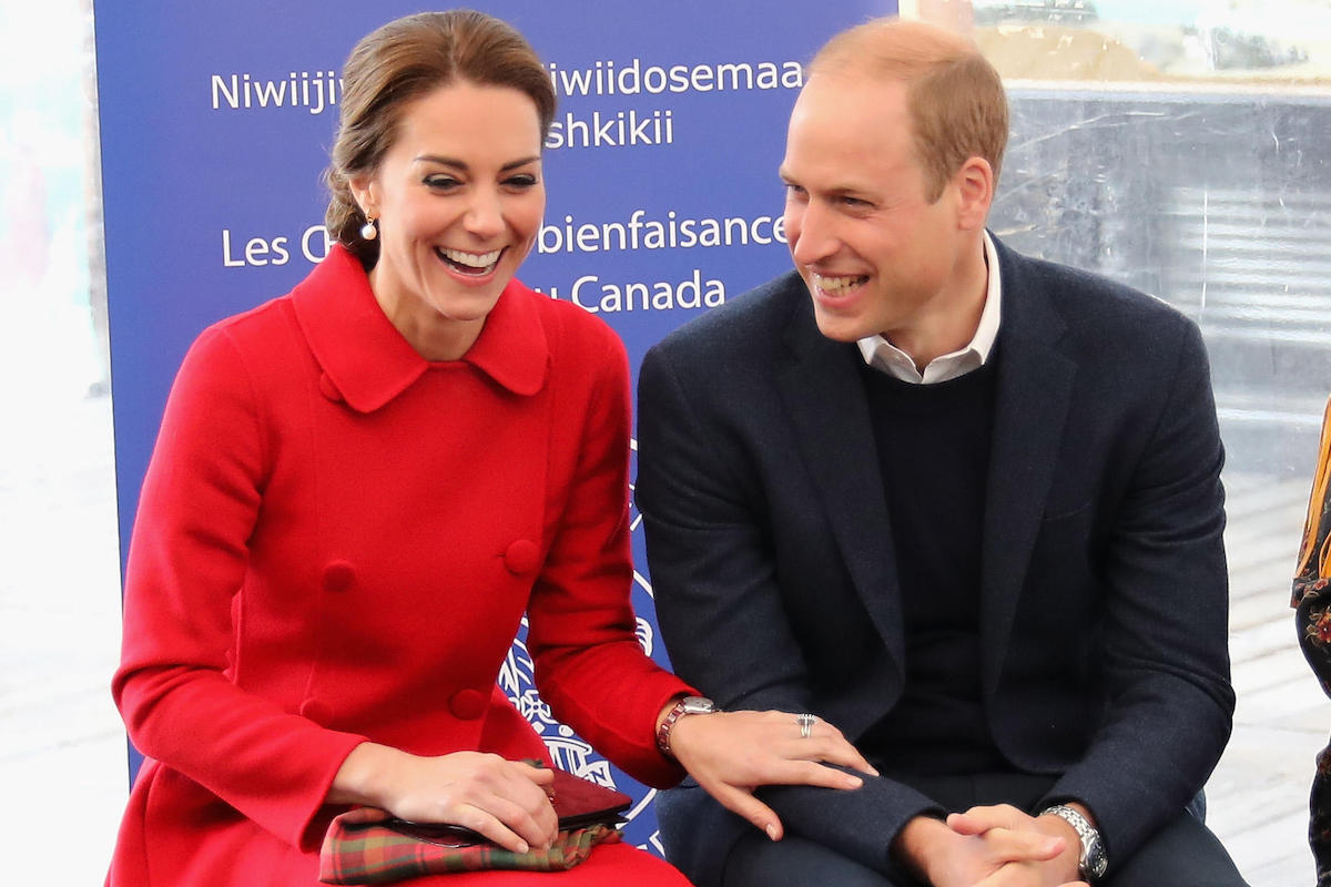 The Duke and Duchess of Cambridge sit as stories are read to children at the MacBride Museum of Yukon History in Whitehorse on the fifth day of the Royal Tour to Canada