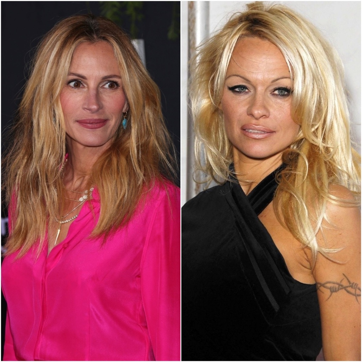 Shutterstock Julia Roberts and Pamela Anderson