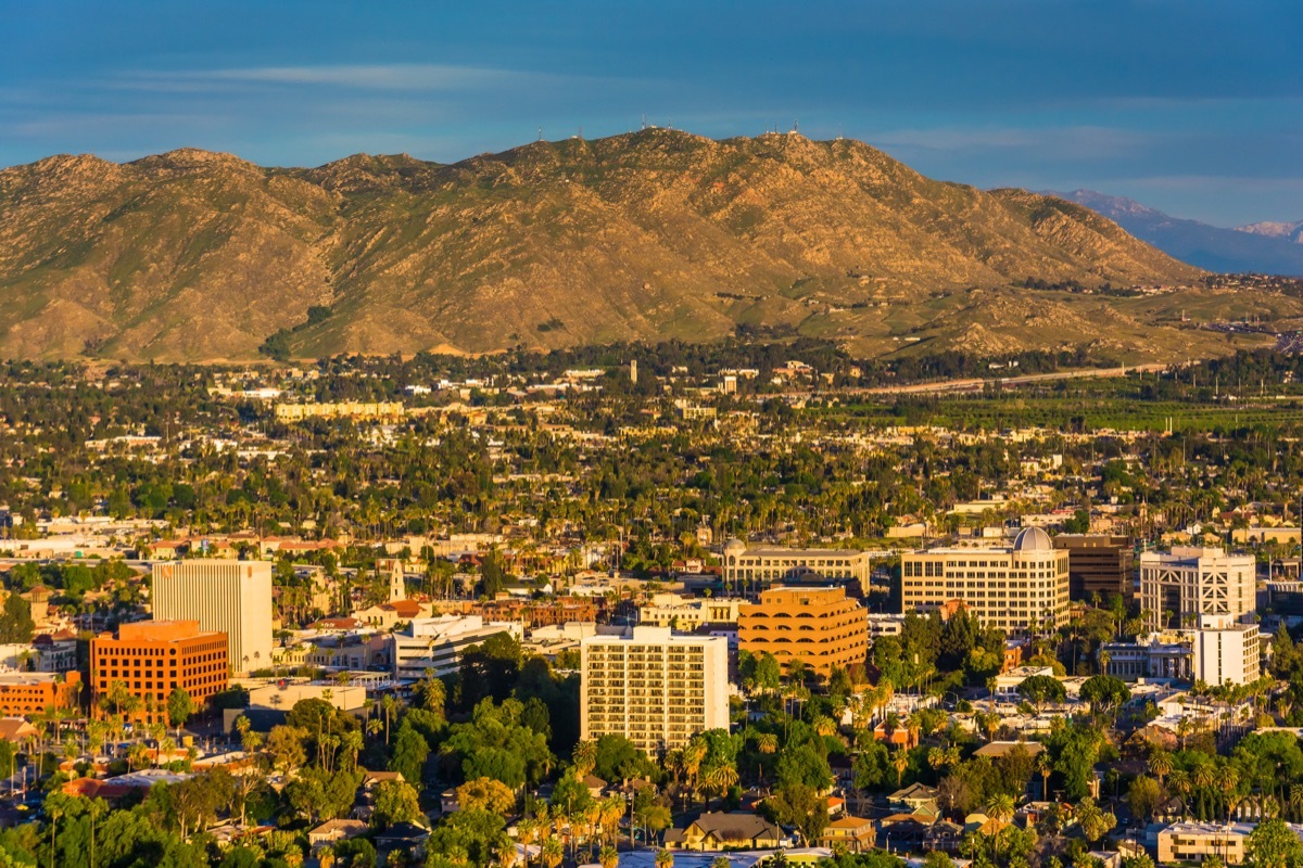 riverside california, most common town names