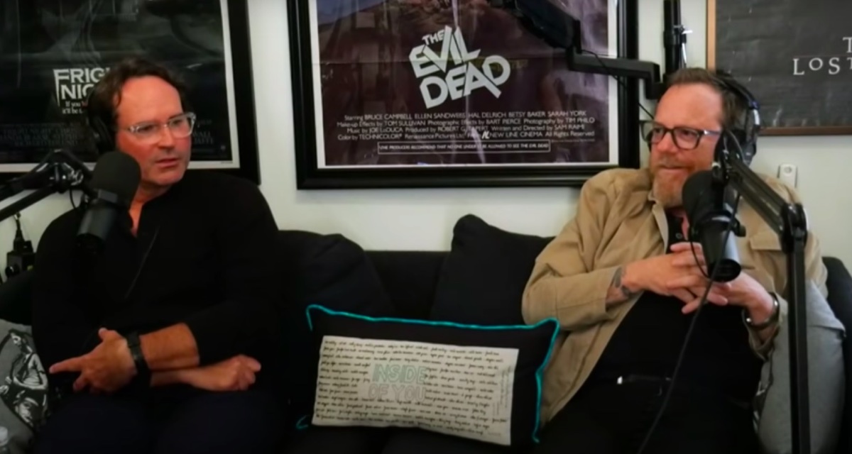 Jason Patric and Kiefer Sutherland recording