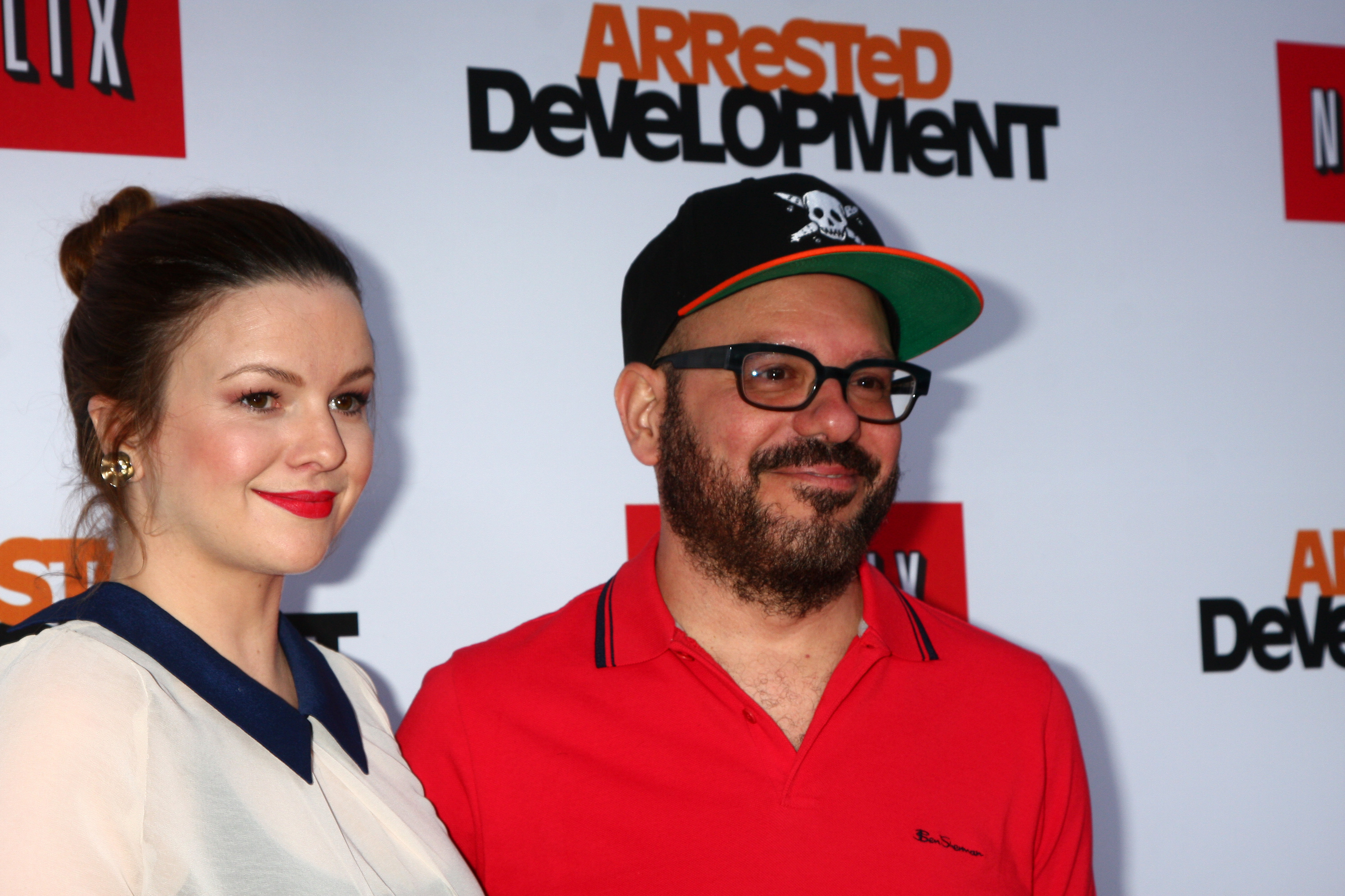 Actors Amber Tamblyn and David Cross