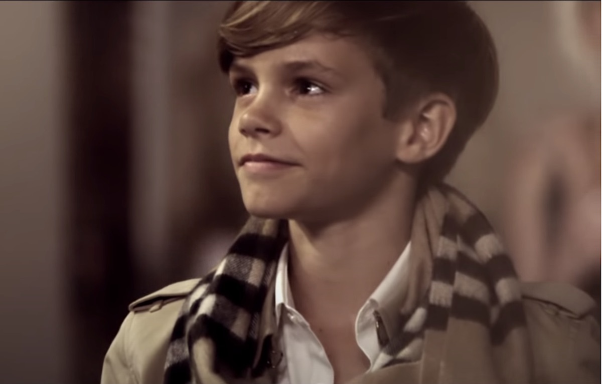 Romeo Beckham in 2014 Burberry ad