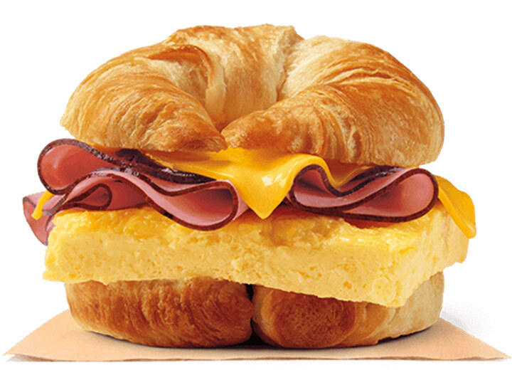 Burger king ham egg and cheese croissant 