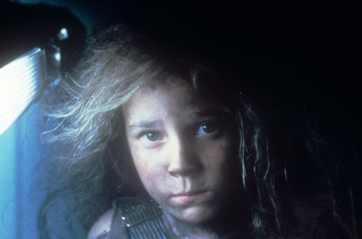 Carrie Henn acting in the 1986 film