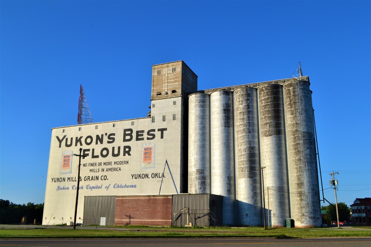 Yukon famous flour sign.