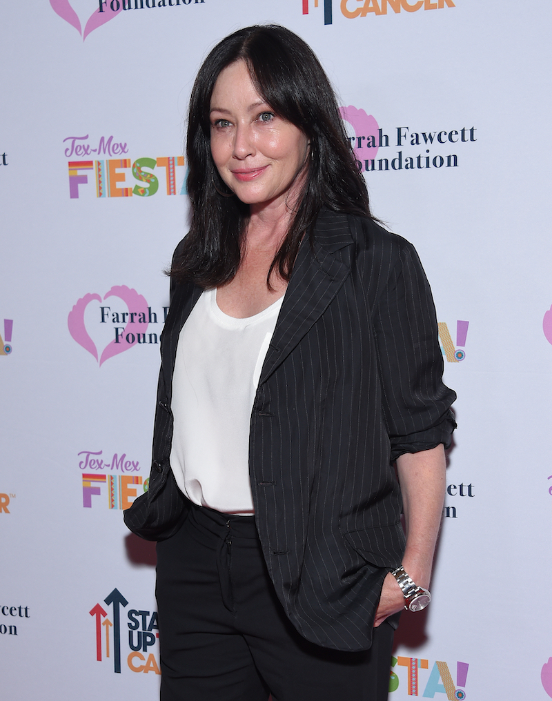 Shannen Doherty at the Farrah Fawcett Foundation's Tex-Mex Fiesta in 2019