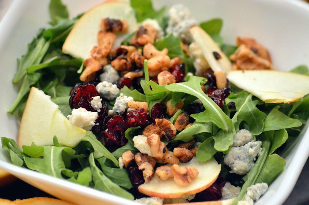 Apple Cranberry Walnut Salad| 6 Best Salads from Around the World Her Beauty