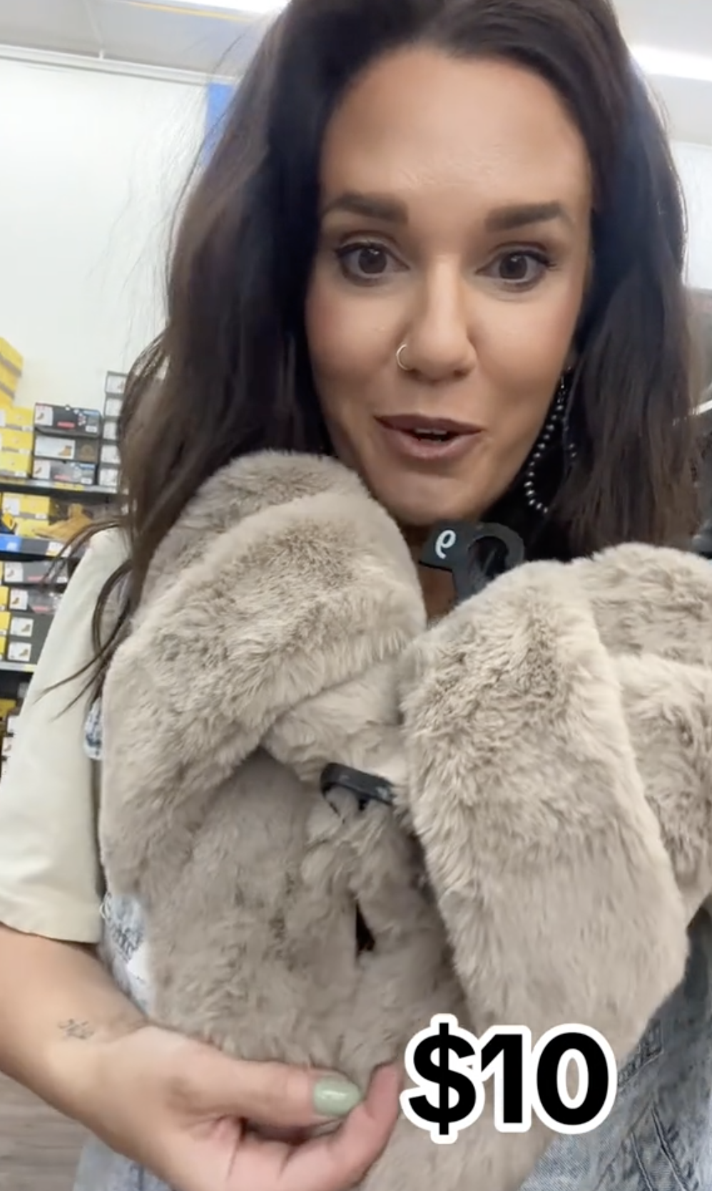 Fluffy Slide-On Slipper