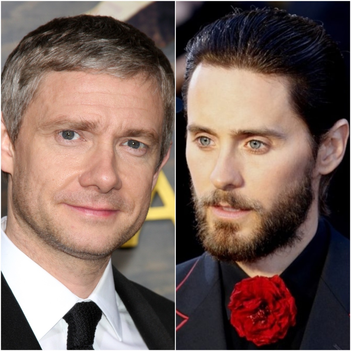 Shutterstock Martin Freeman and Jared Leto