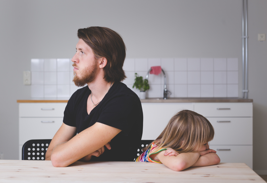 Dad Arguing with Daughter Parenting