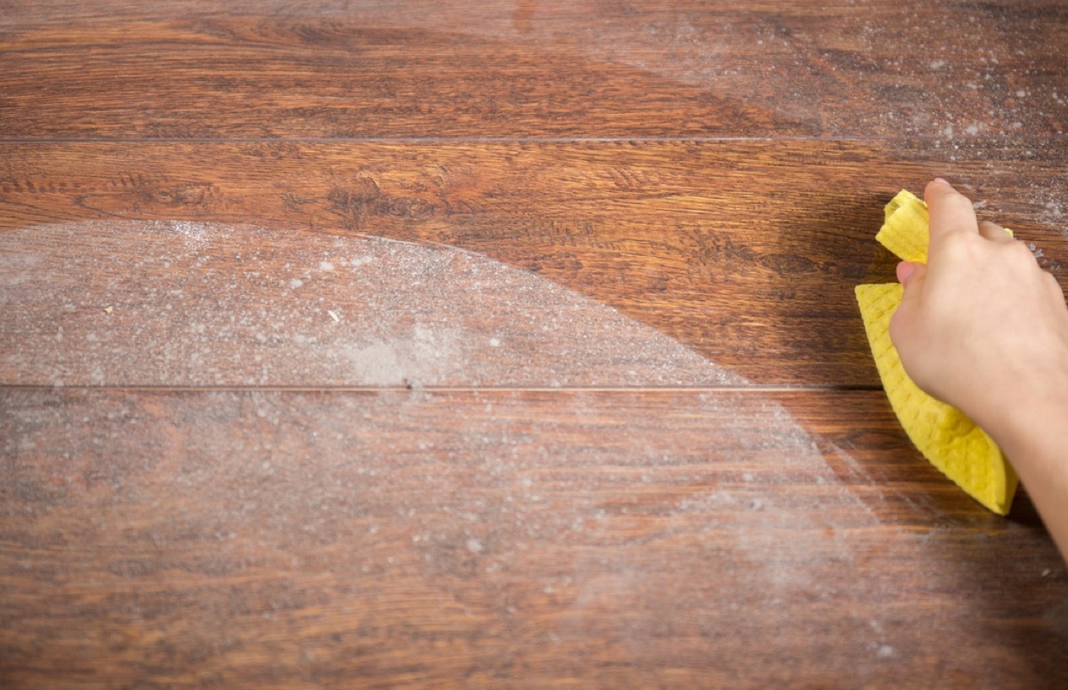 dusting wood surface, second uses for cleaning products