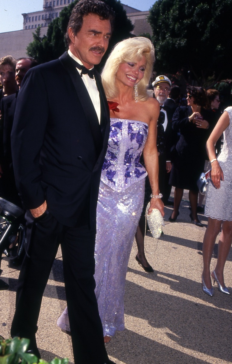 burt reynolds and loni anderson red carpet 1991, vintage red carpet photos