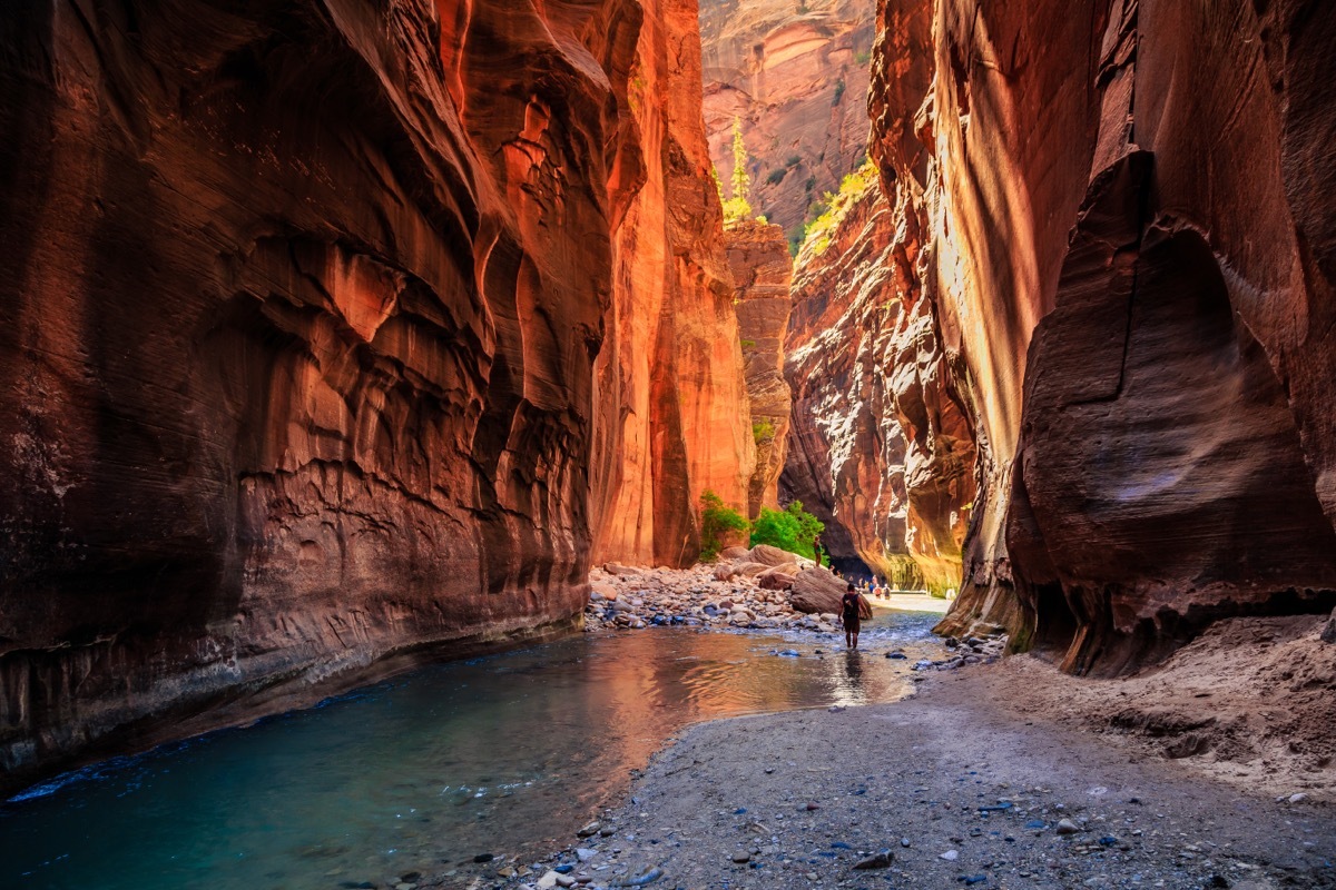 narrows at zion national park