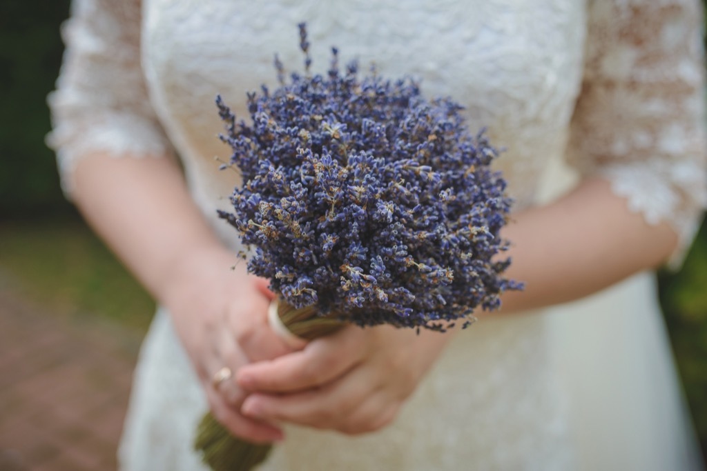 lavender bouquet 20 Old-Fashioned Wedding Traditions That Nobody Does Anymore