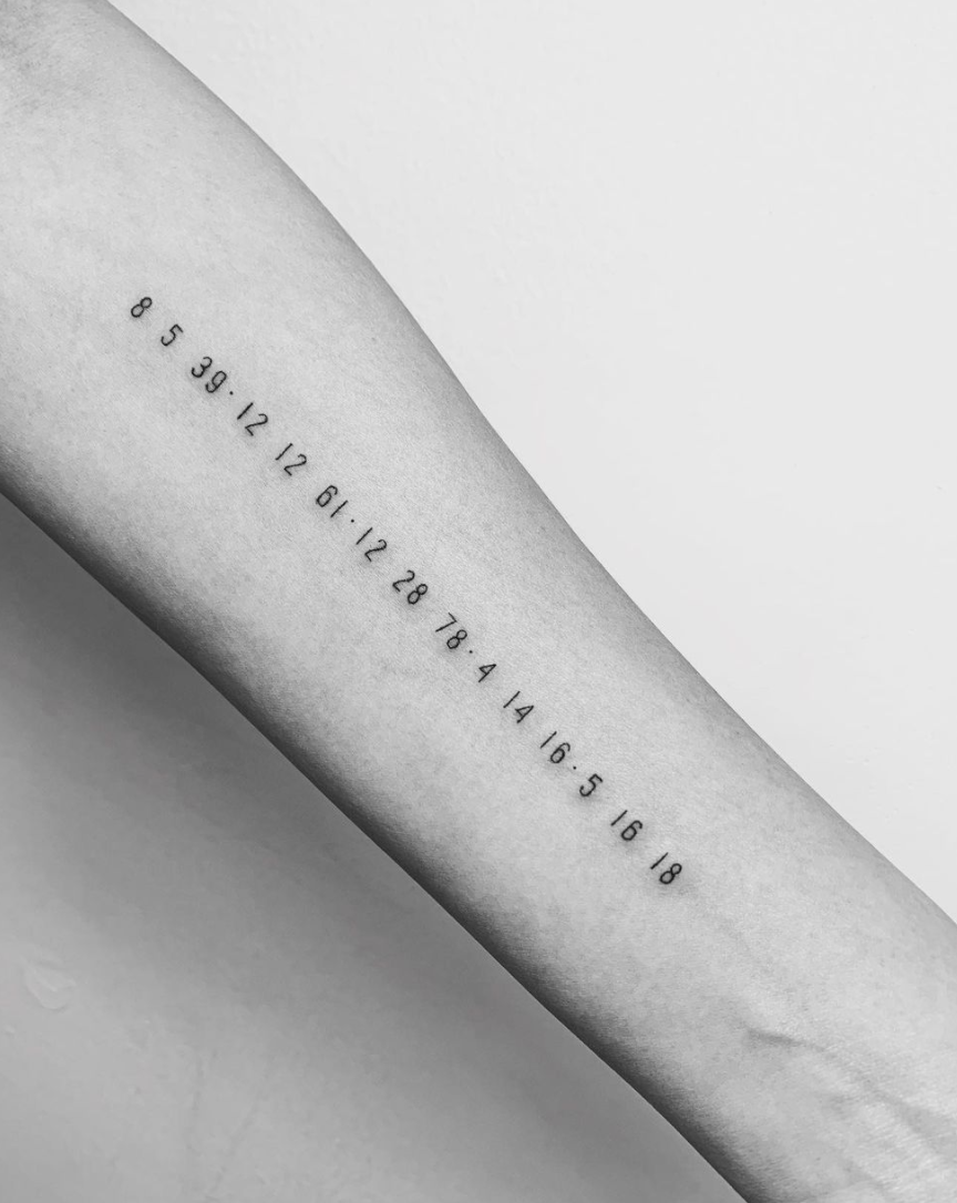 Chrissy Teigen birthdates tattoo