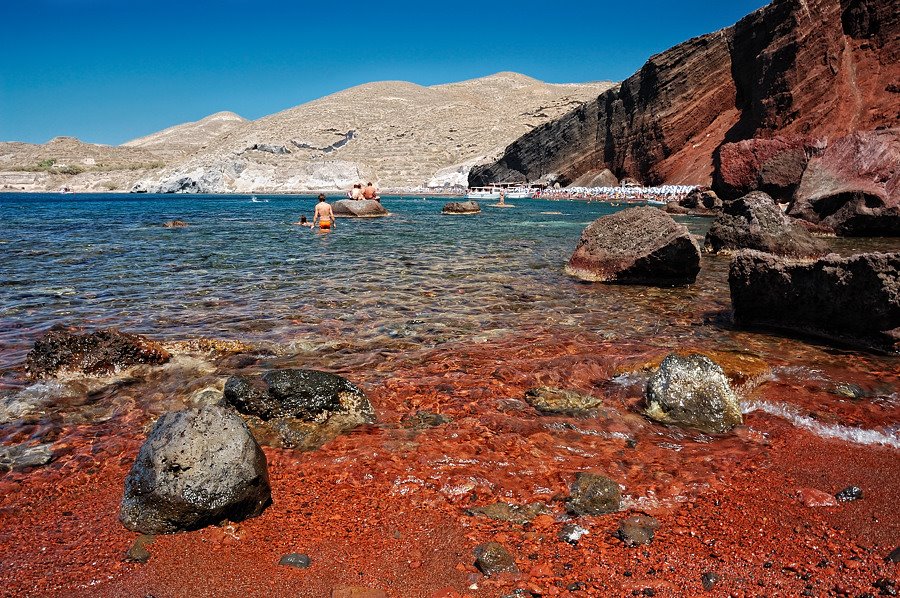 Santorini’s Red Beach Akrotiri, Greek Islands - Top 10 Most Breathtaking Beaches In The World
