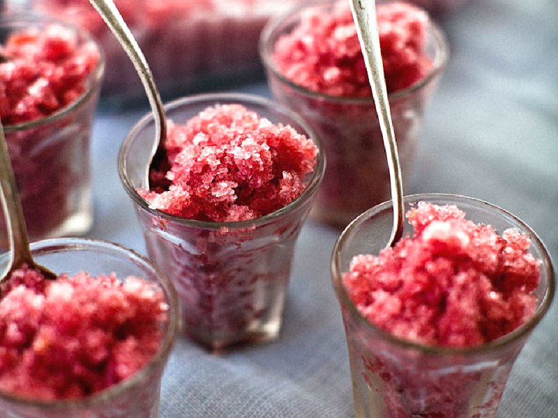 Yummy pomegranate granita - 10 Healthy but Delicious Desserts You Should Try