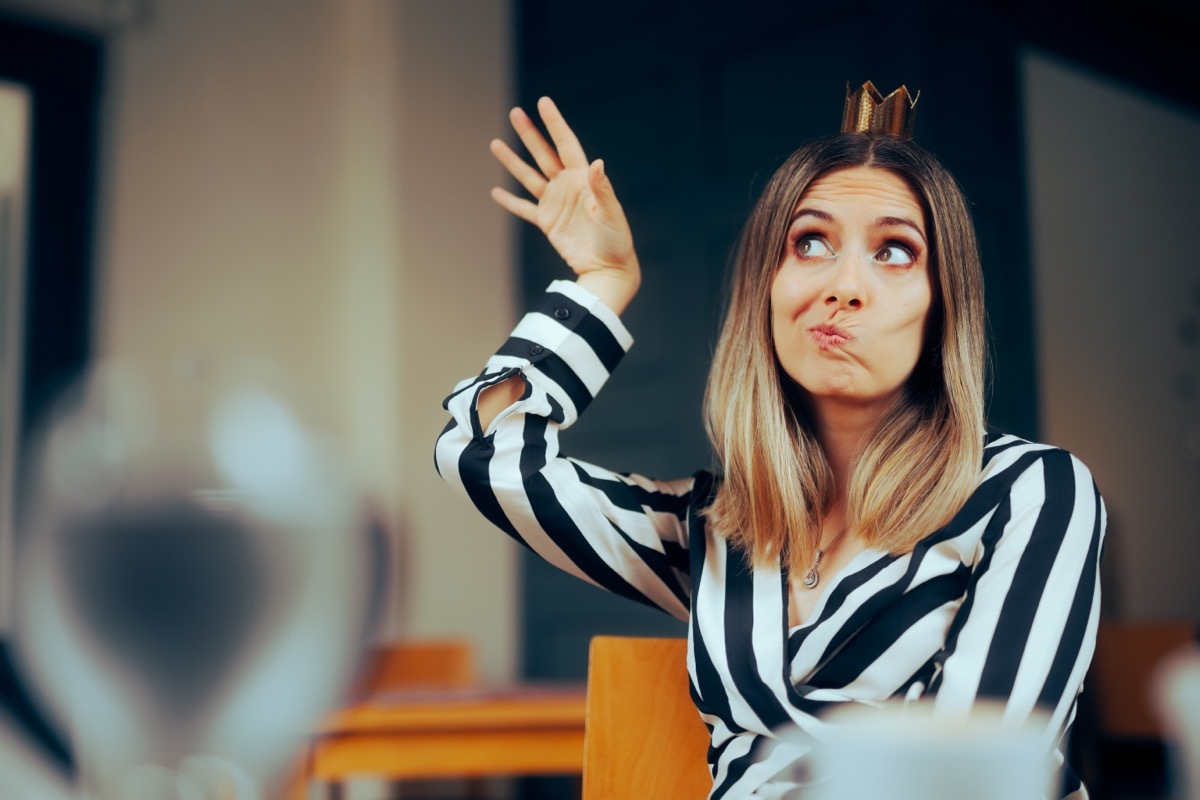 Egocentric Young Woman