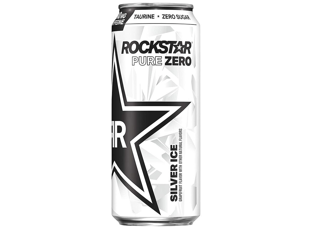 rockstar pure zero energy drink silver ice