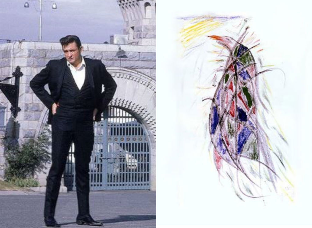 Johnny Cash painting