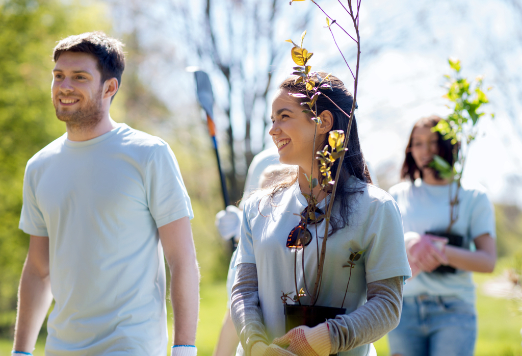 Couple Volunteering Romance