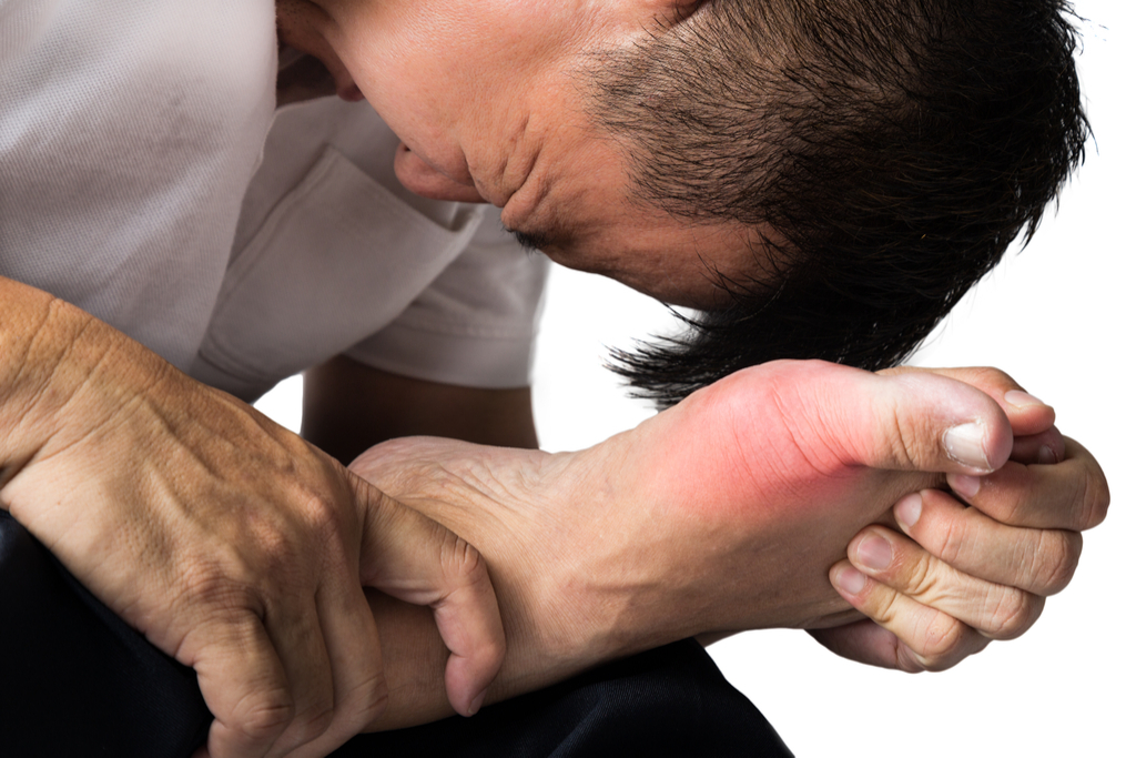 Man with Gout Diseases That Affect Men