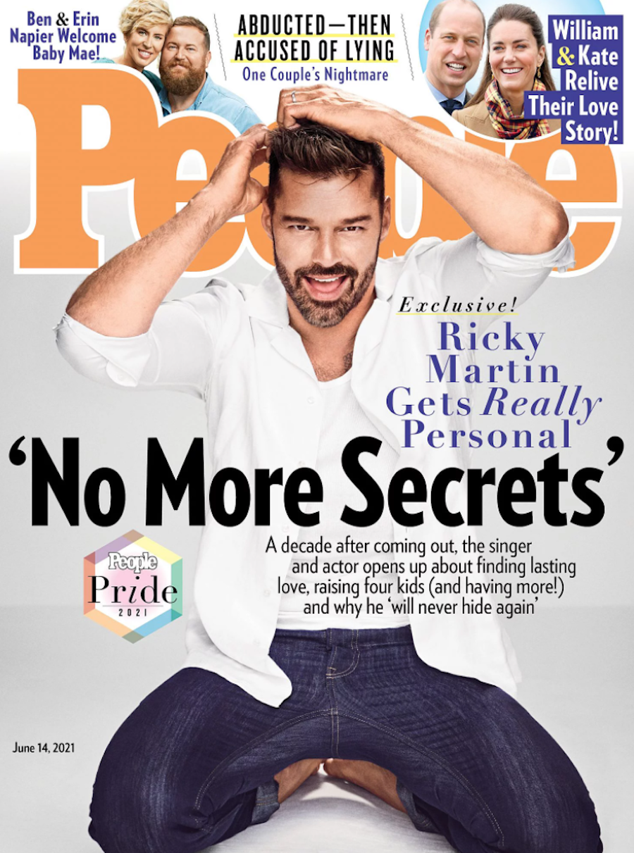 Ricky Martin on the June 14, 2021 cover of