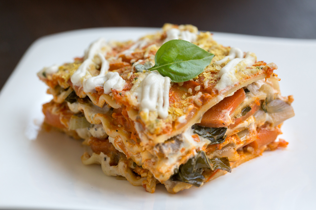 vegan pumpkin lasagna