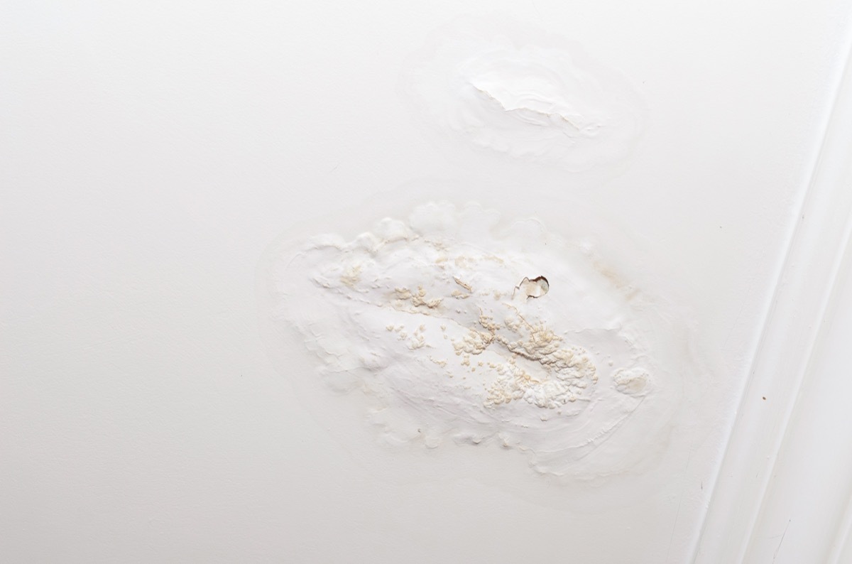 leakage spot on ceiling