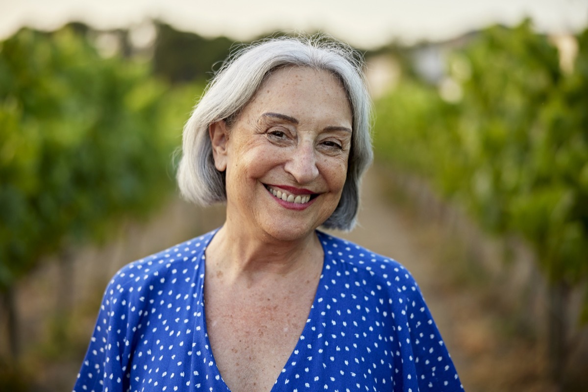 older woman neckline