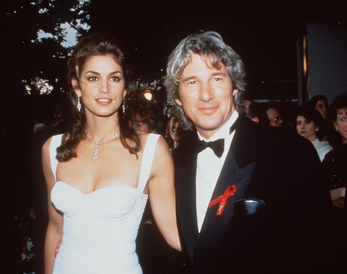 Cindy Crawford and Richard Gere at the Oscars in 1993