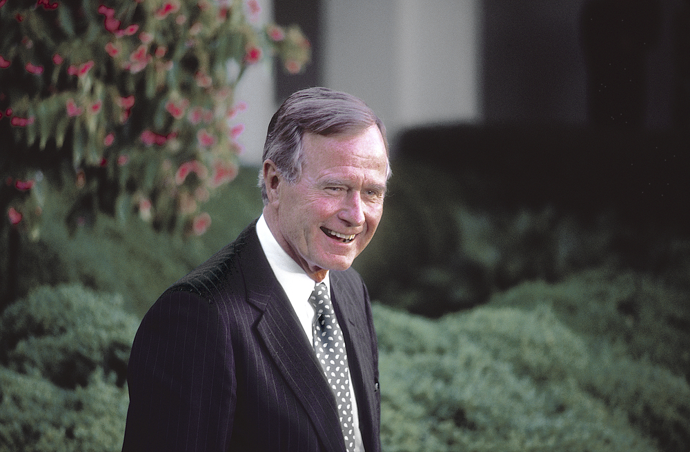 George H. W. Bush, who made some president etiquette gaffes.