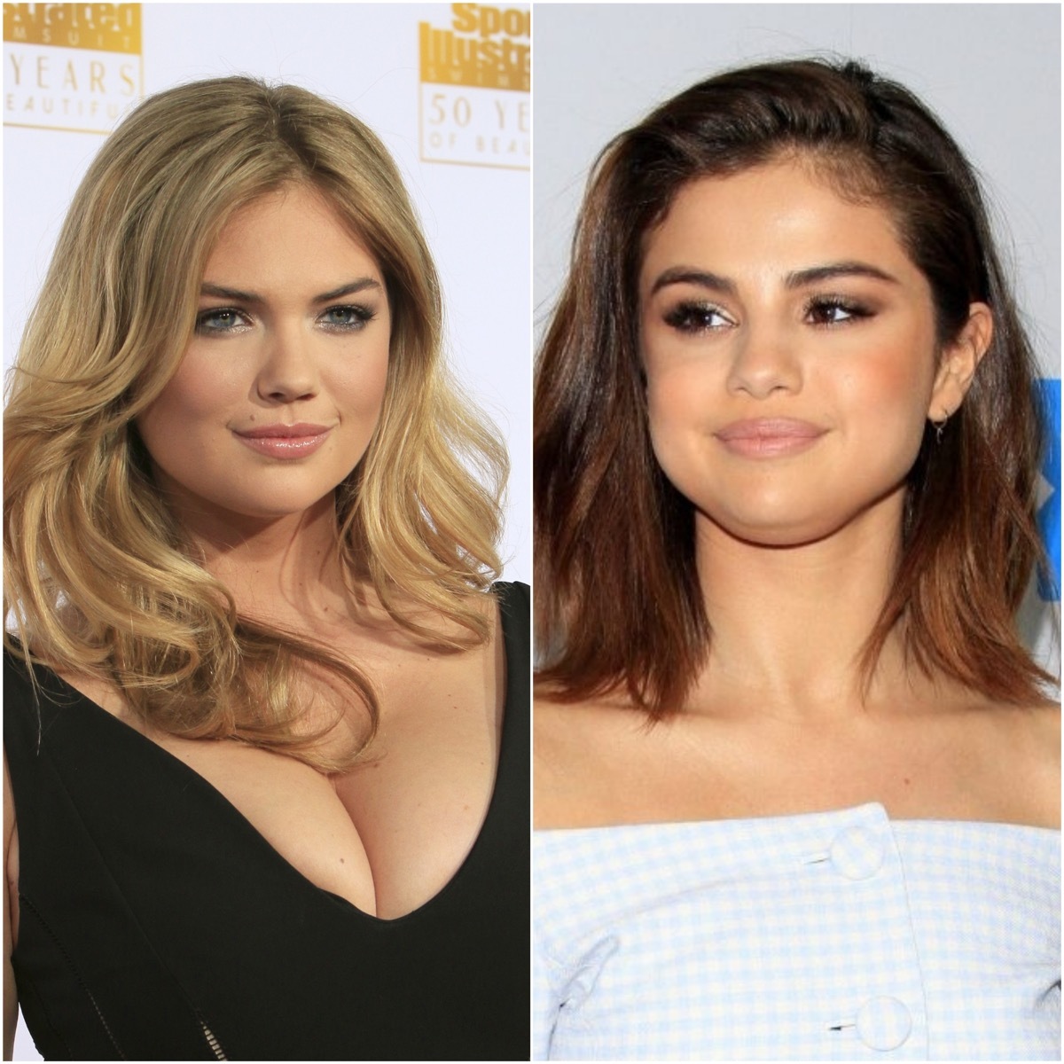 Shutterstock Kate Upton and Selena Gomez
