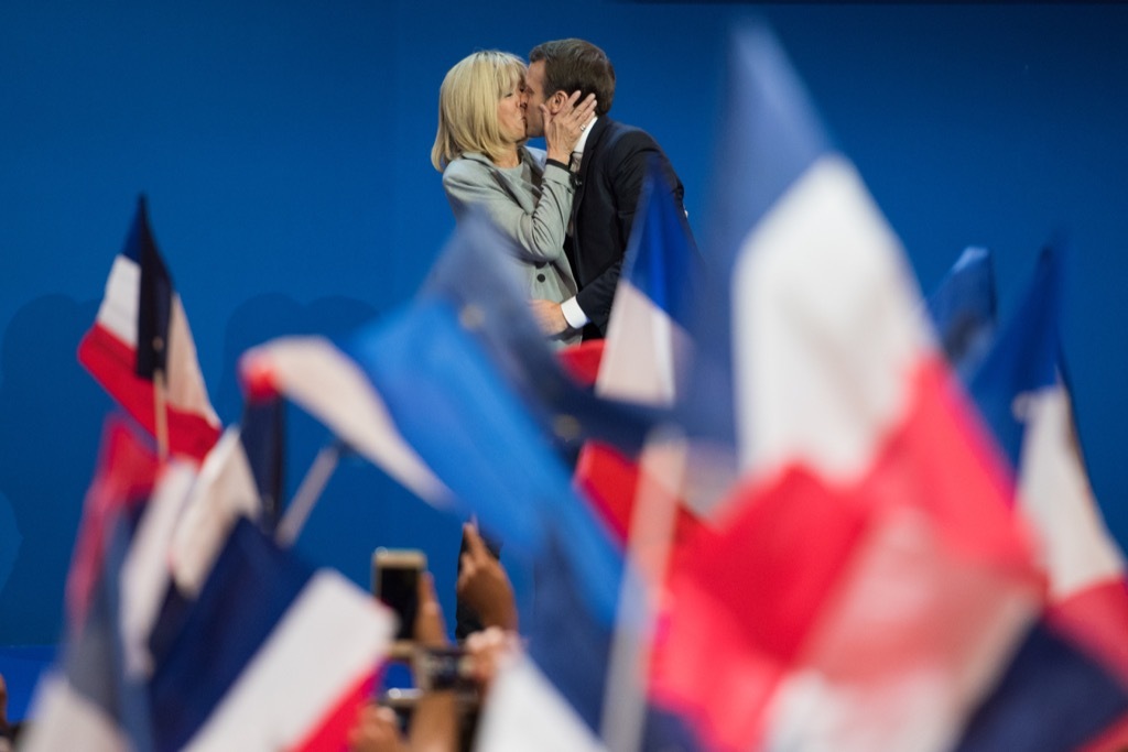 Emmanuel and Brigitte Macron