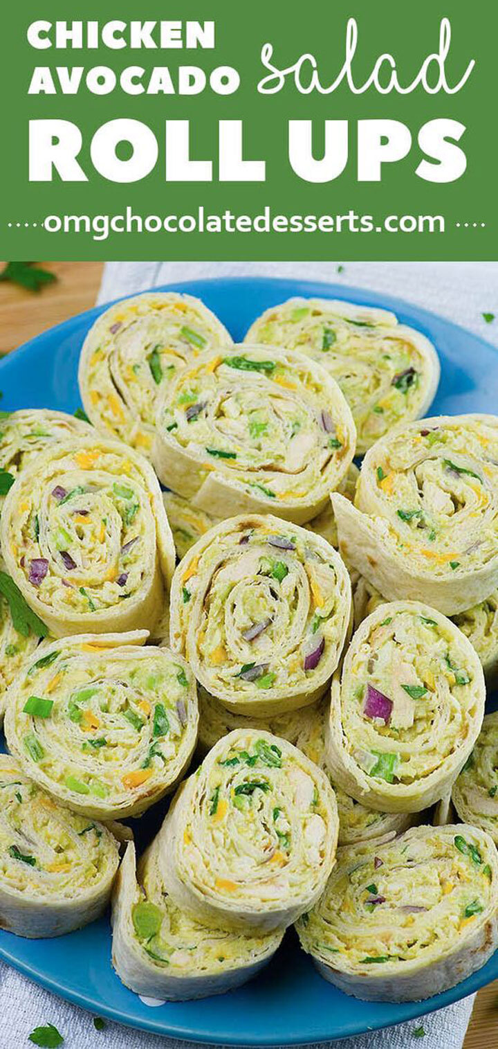 Chicken salad roll up