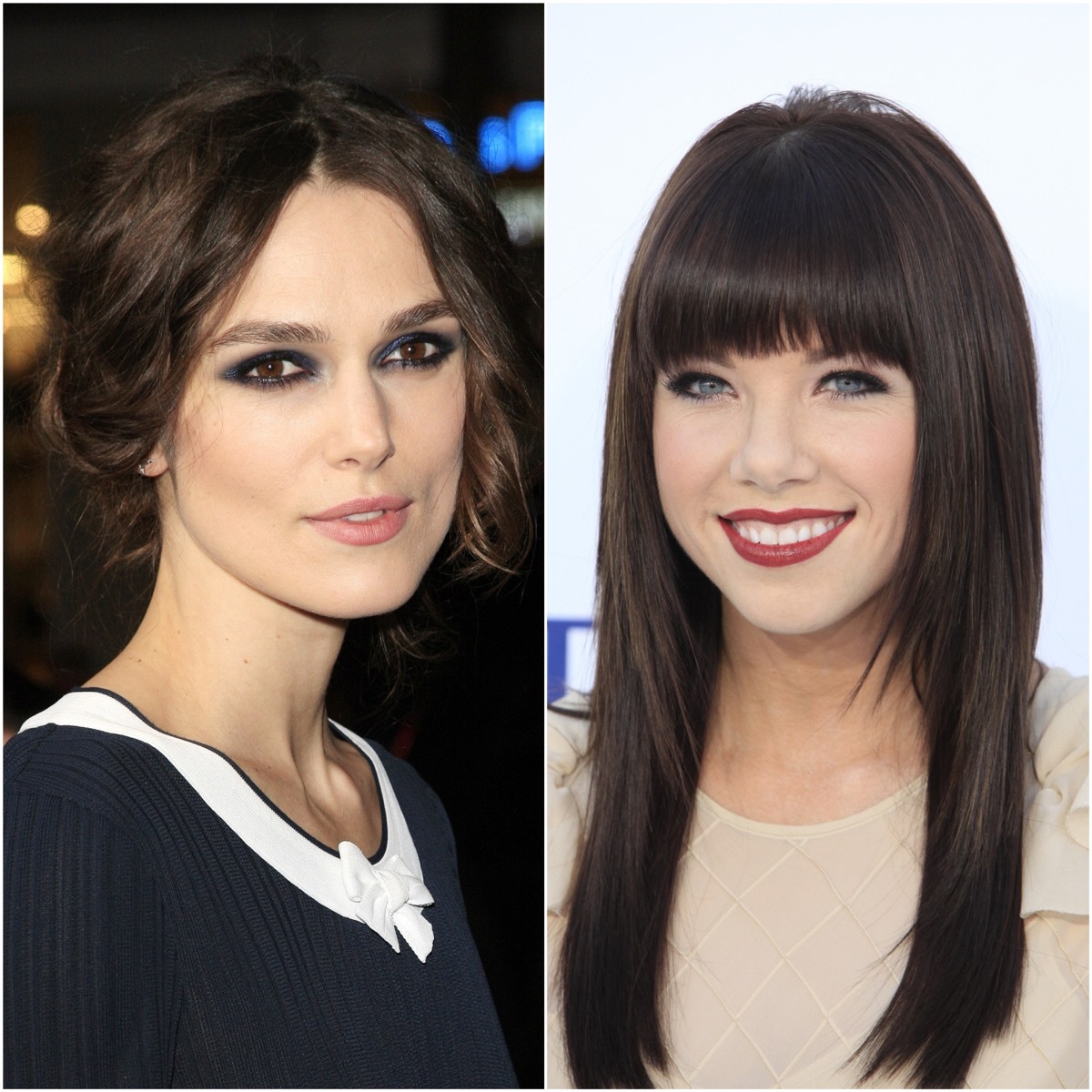Shutterstock Keira Knightley and Carly Rae Jepsen
