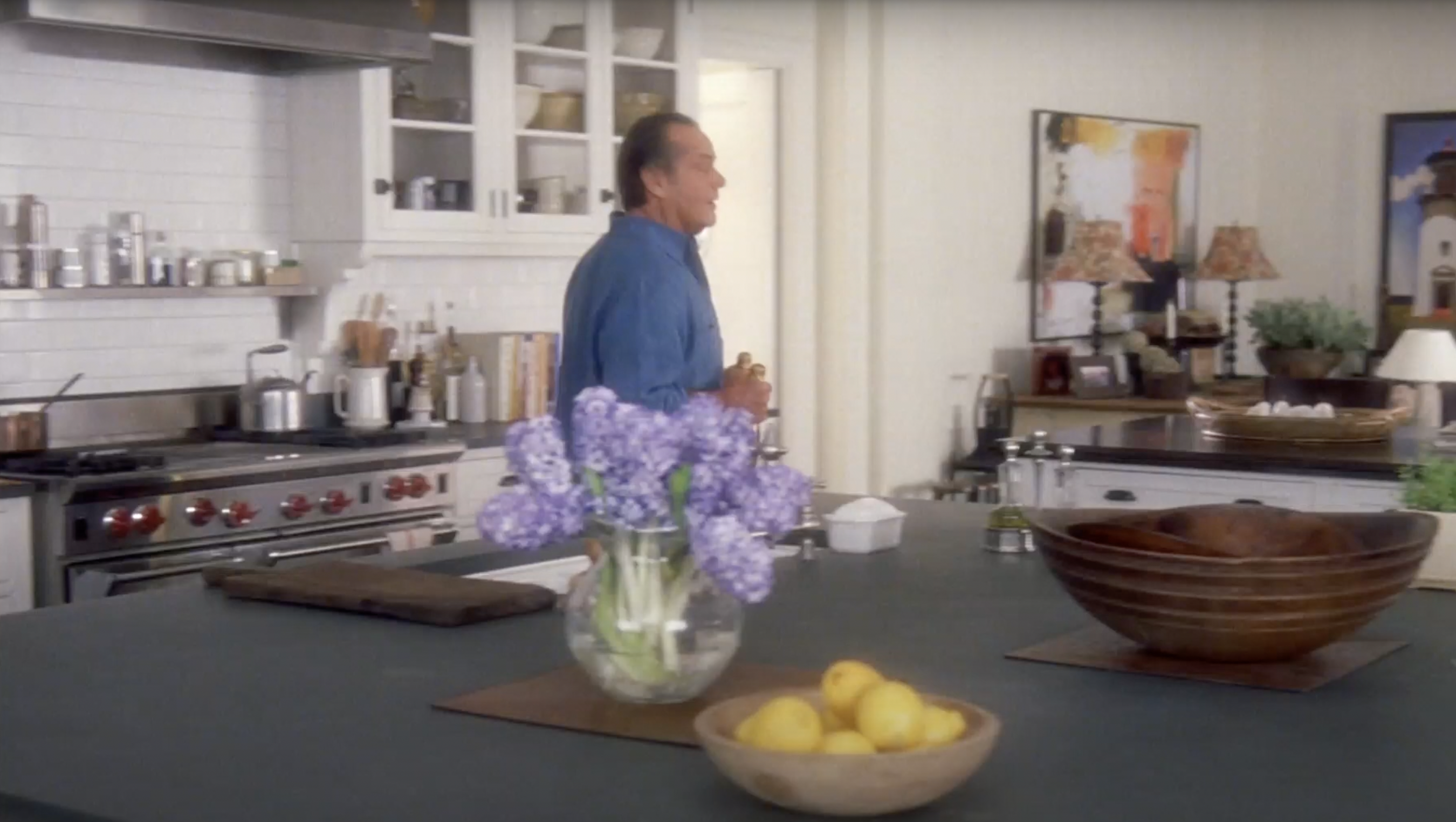 The character Erica Barry's kitchen in the movie
