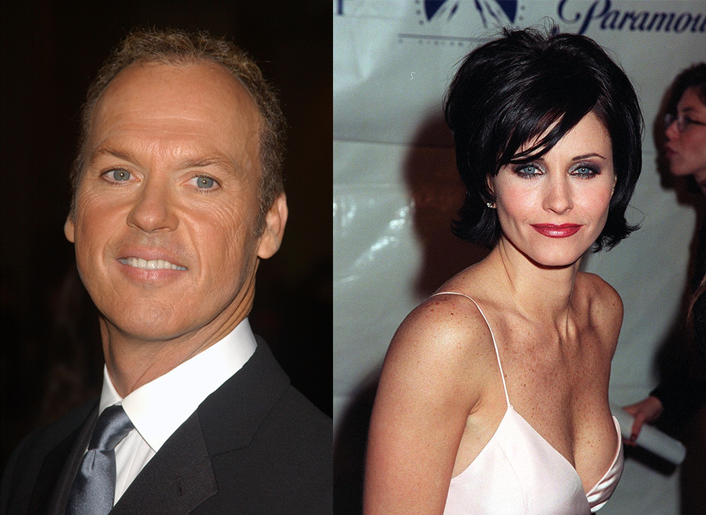 Michael Keaton and Courteney Cox